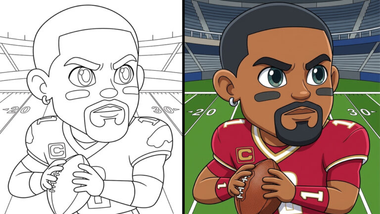 Jalen hurts Coloring Pages