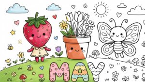 May Coloring Pages (20 PDFs Easy to Download and Print)