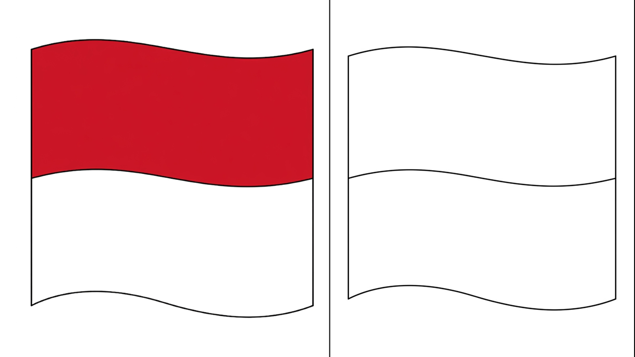 Monaco Flag Coloring Pages