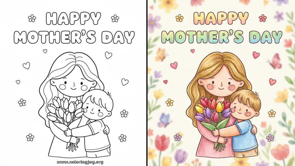 42+ Free Mother’s Day Coloring Pages Printables!