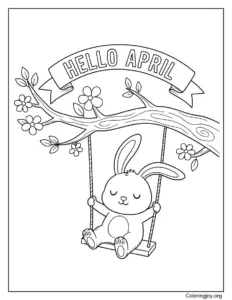 Bunny Swinging into April