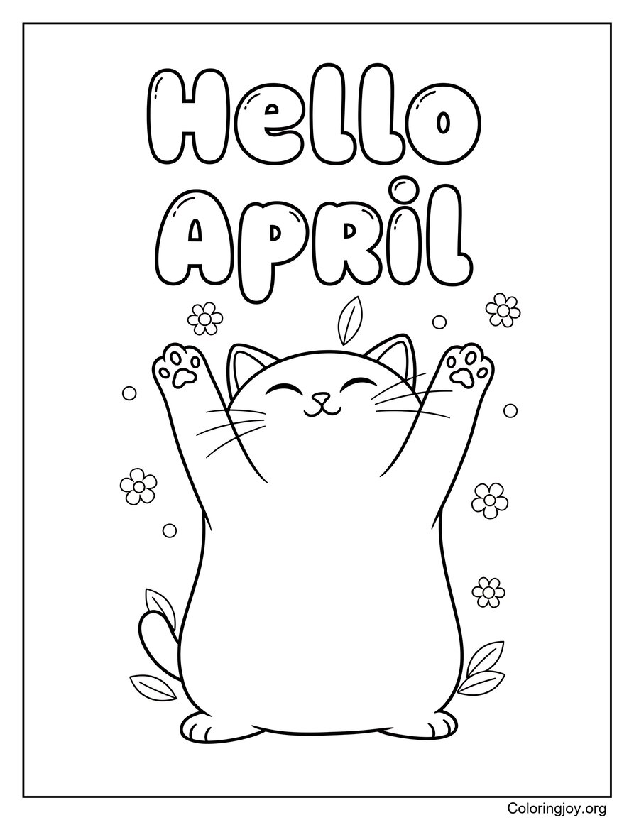 April Sweet Little Kitten