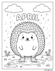 Hedgehog Rain Boots Day
