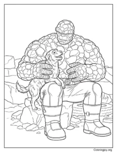Ben Grimm Rock Body With Dog