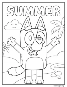 Bluey Feeling the Summer Vibes