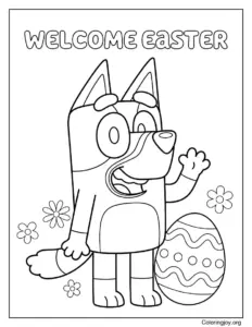 Welcome Easter Bluey