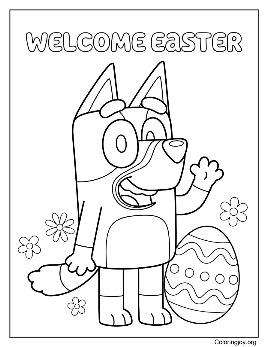Welcome Easter Bluey