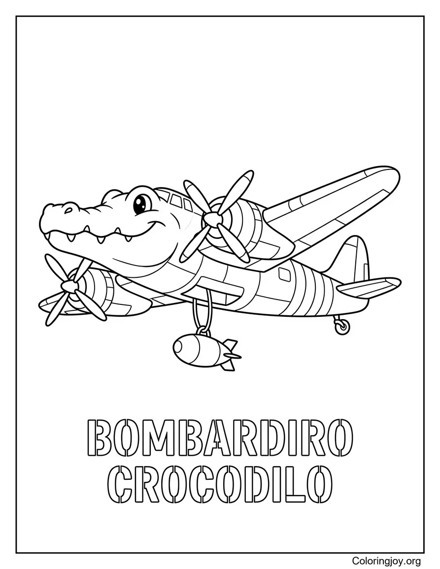Bombardiro Crocodilo Brainrot Italiano