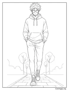 Casual Outfit Walk with Satoru Gojo