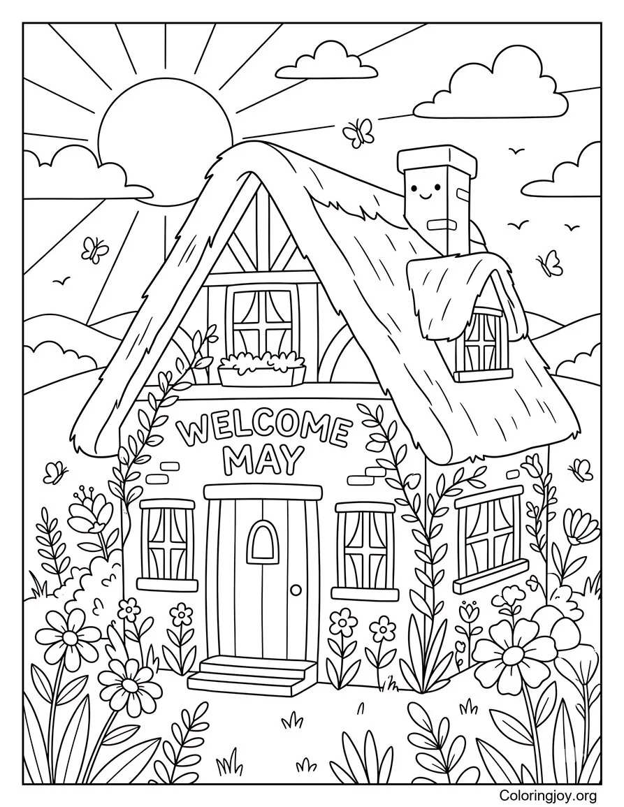 May Coloring Pages (20 PDFs Easy to Download and Print)