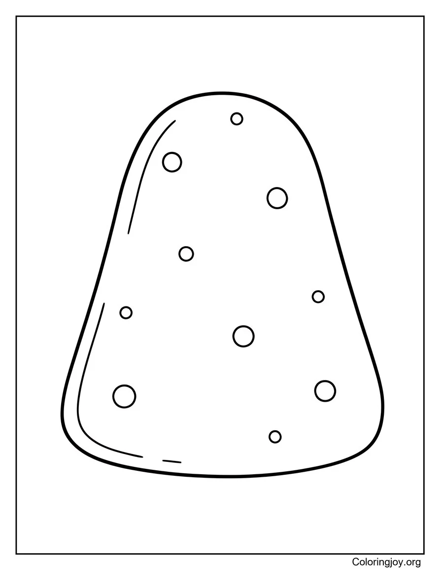 Free Pritnable Easy Gumdrop coloring page