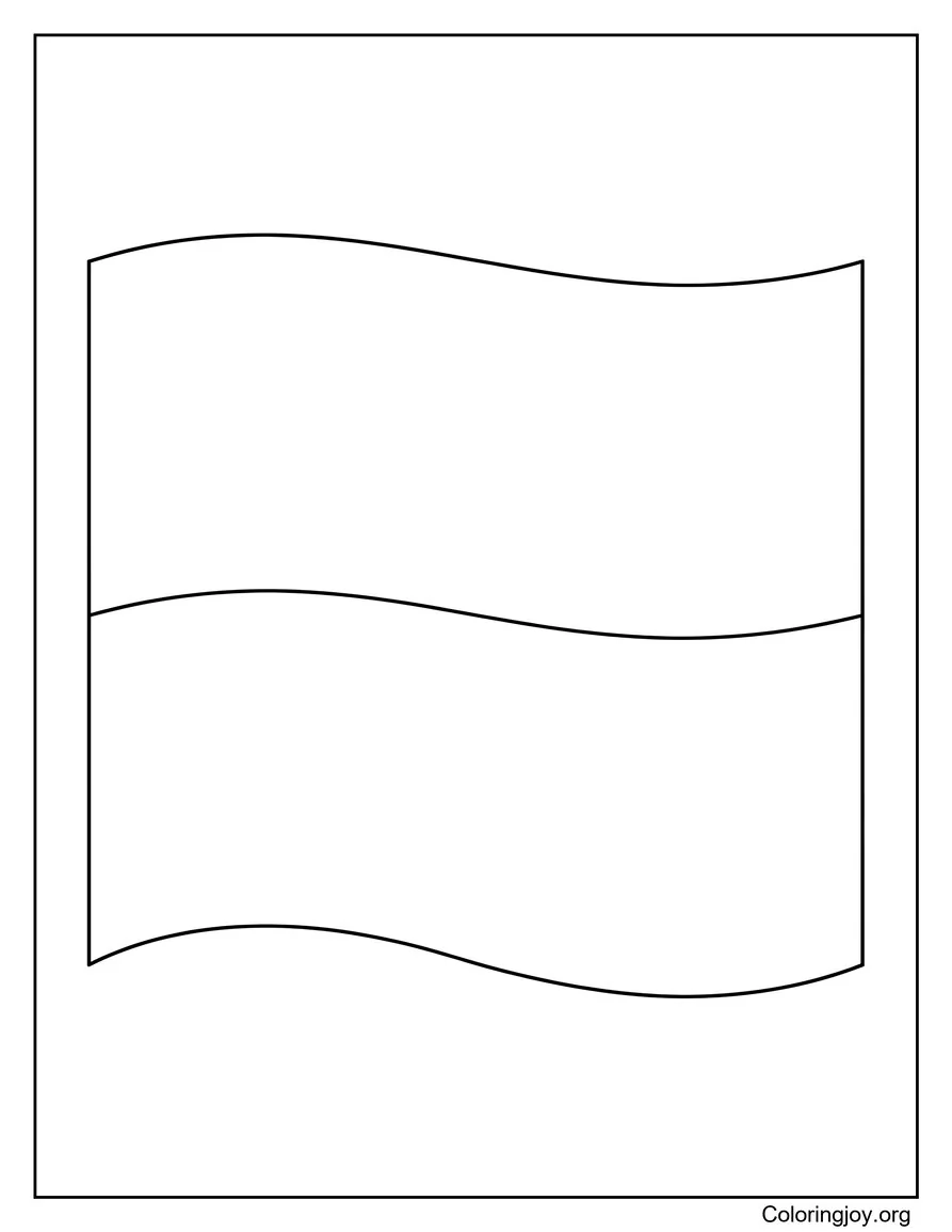 Bandera Monaco simple para colorear