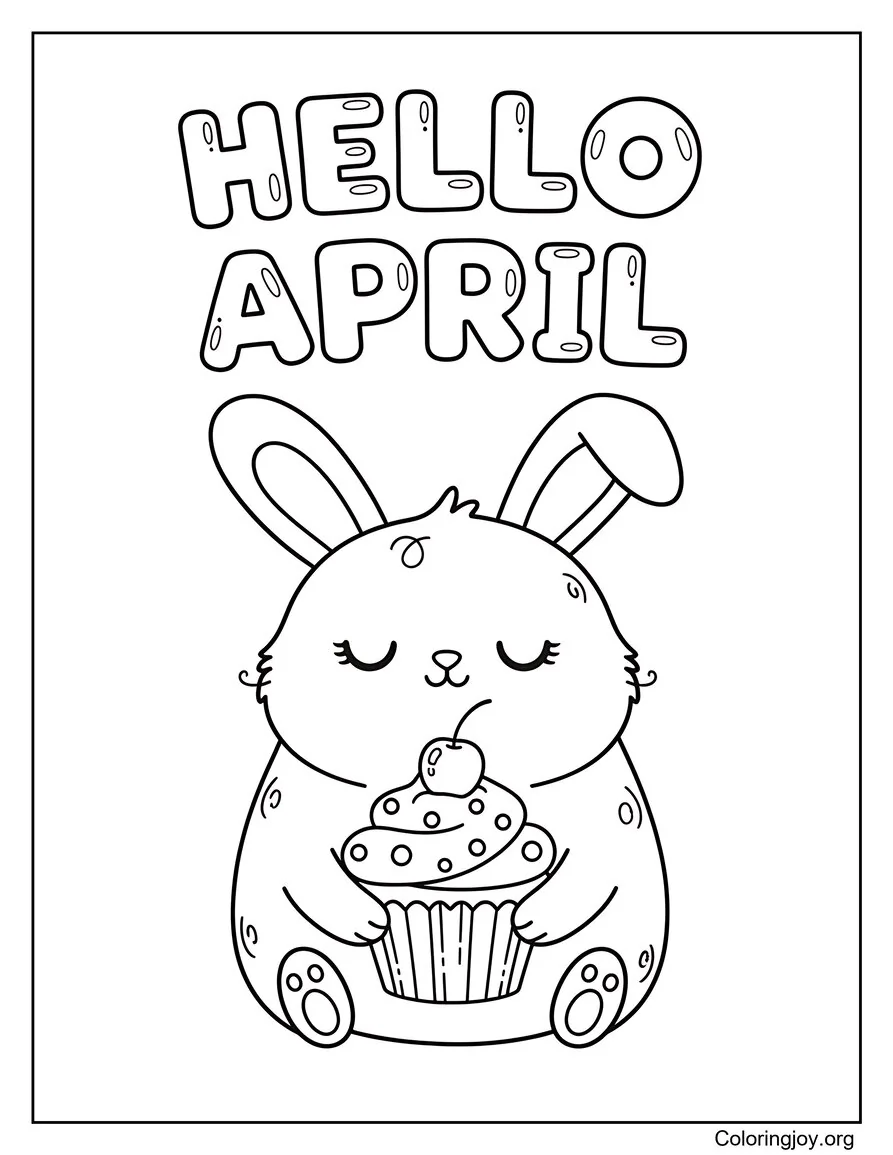 Conejito Cupcake Abril Sonrisa