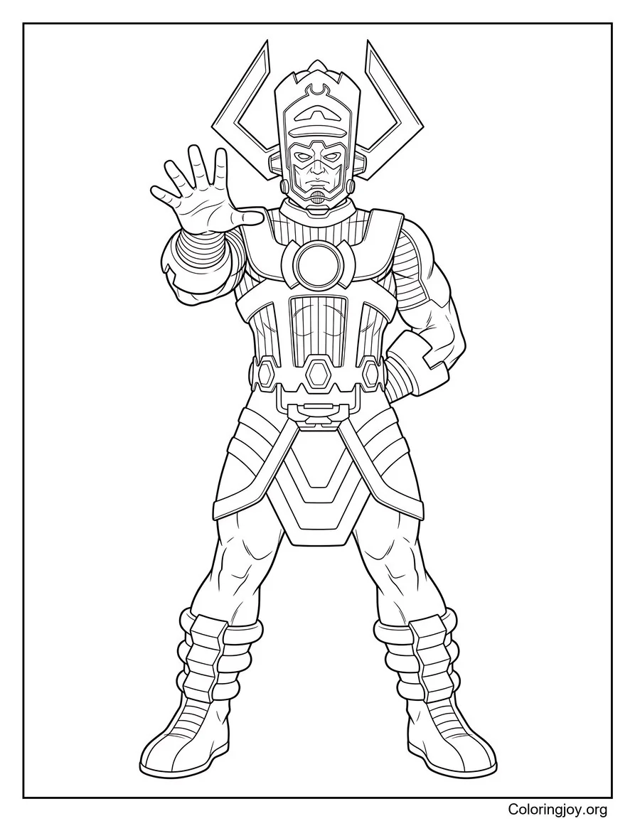 Página para colorear de Galactus