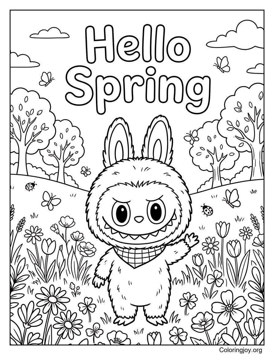 Labubu Hola primavera