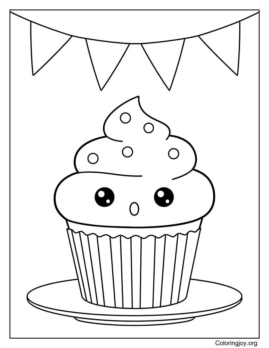 Sorpresa de cupcakes en la mesa