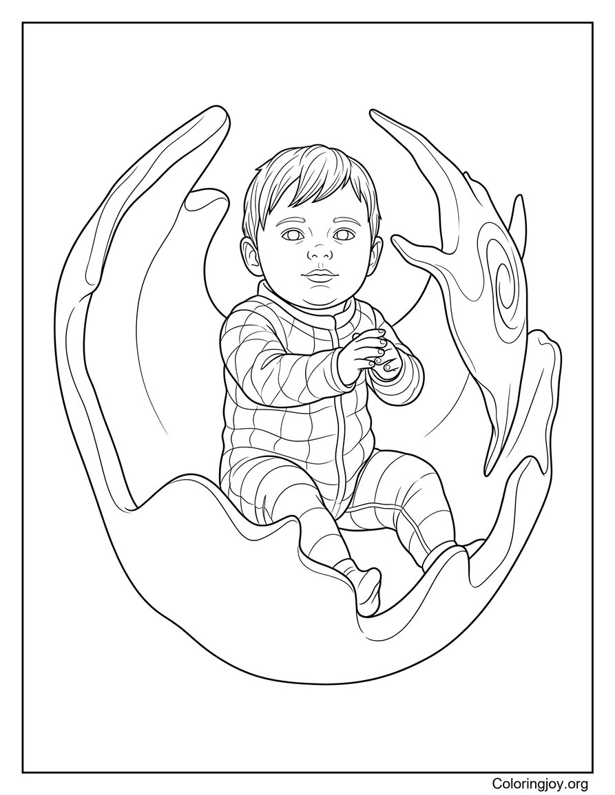 Coloriage gratuit à imprimer de Franklin Richards
