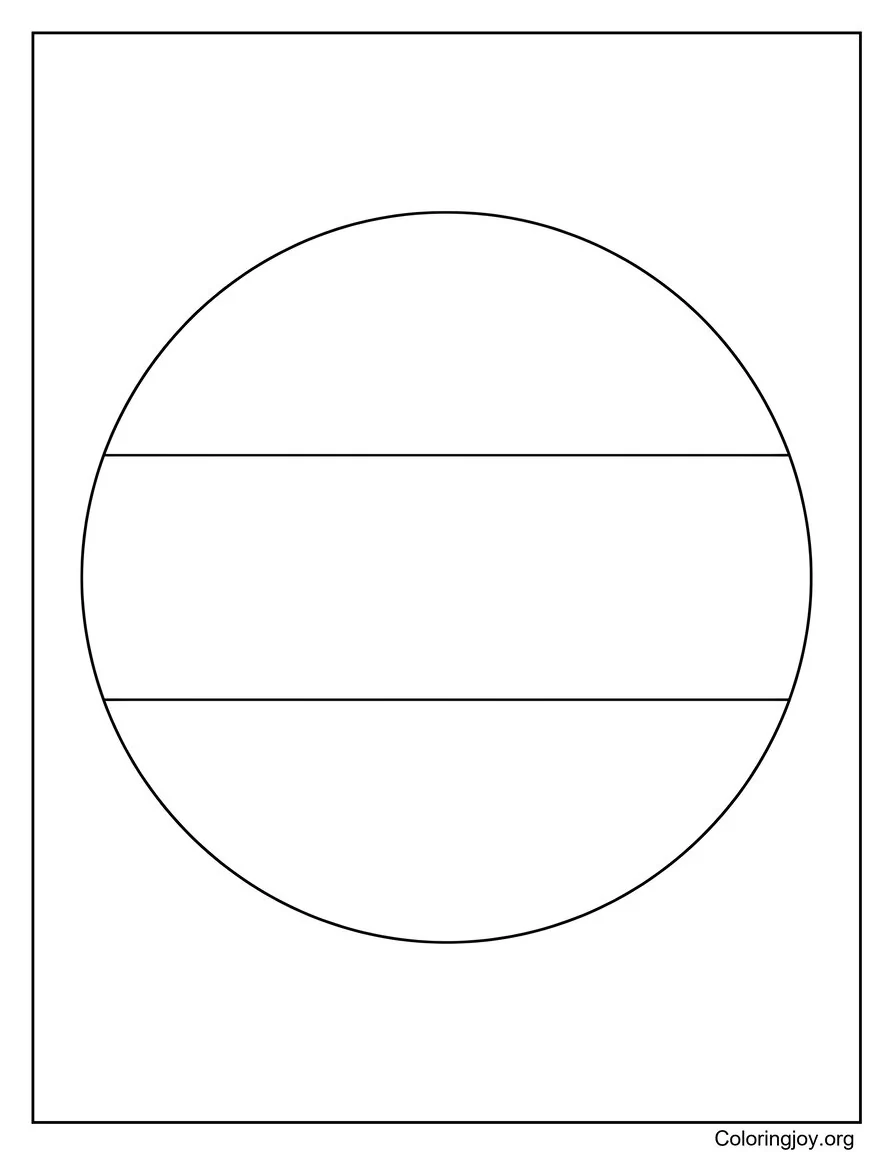Gabon Circle Coloring Page Coloring Page