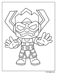 Galactus Mini Coloring Page
