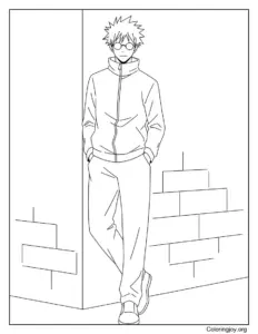 Gojo Satoru Leaning on Wall