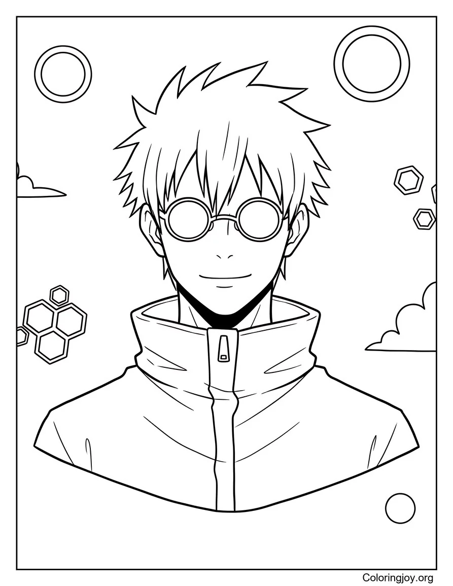 Gojo Satoru With Sunglasses Cool Vibe