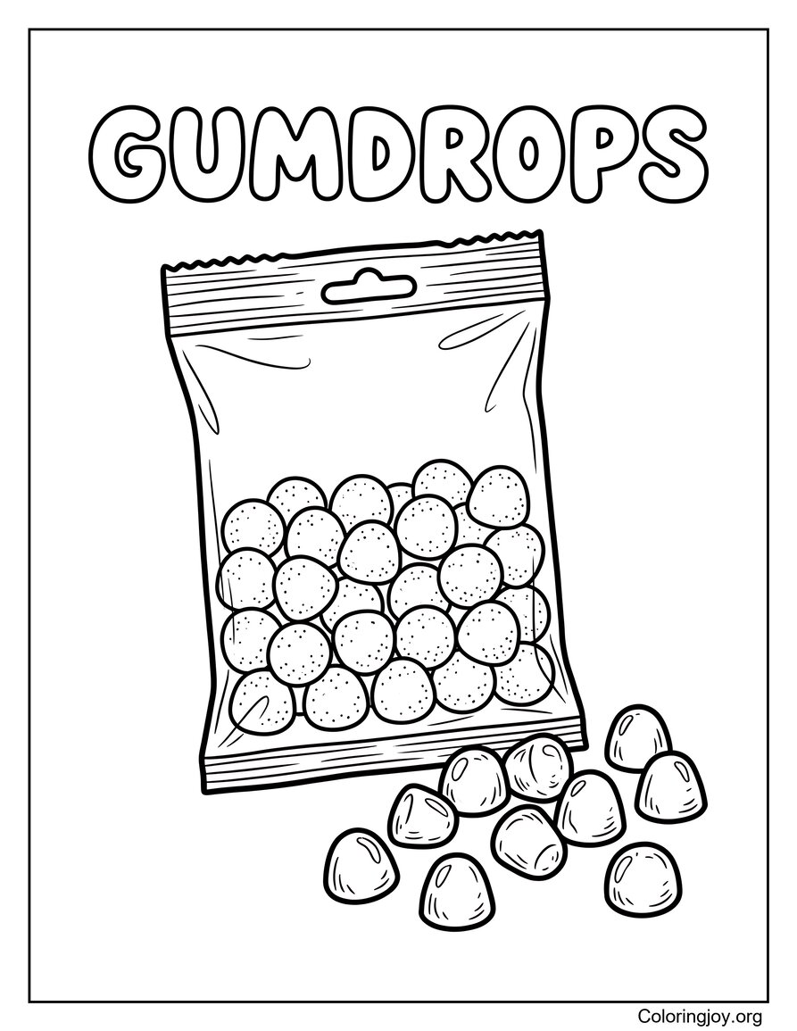 Gumdrops In Packet coloring picture