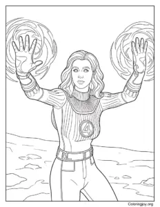 Invisible Woman Using Force Fields