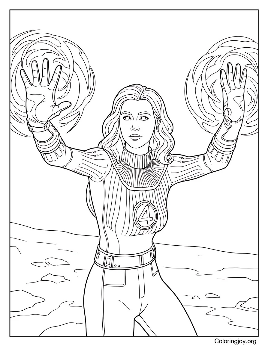 Invisible Woman Using Force Fields