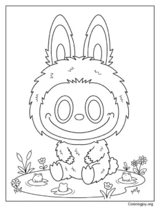 Labubu at a Spring Pond