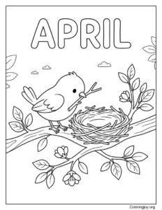 Little Bird April Nest Time