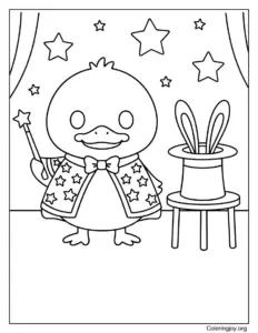 Magician Duck Performing Tricks