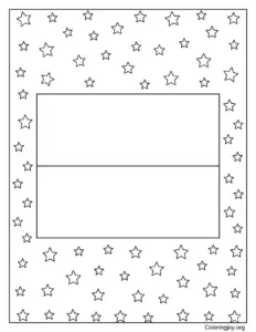 Monaco Flag with Stars