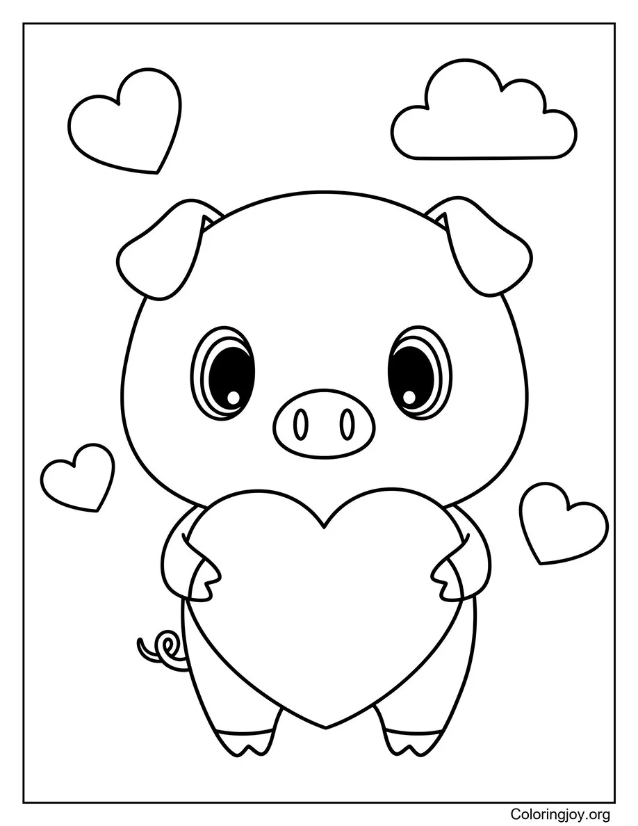 Pig with a Big Heart Activity Page