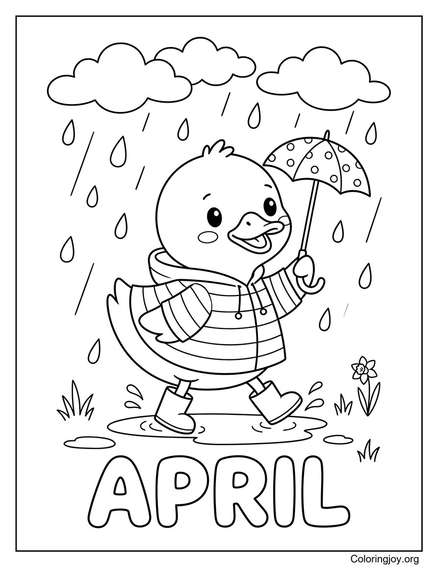 Duck with Tiny Umbrella