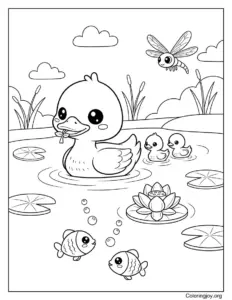 Pond Food Chain With Ducks