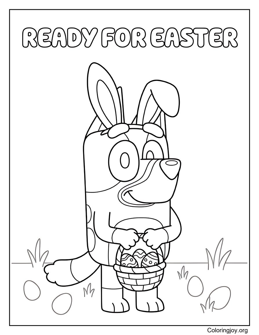 Ready for Easter Bluey