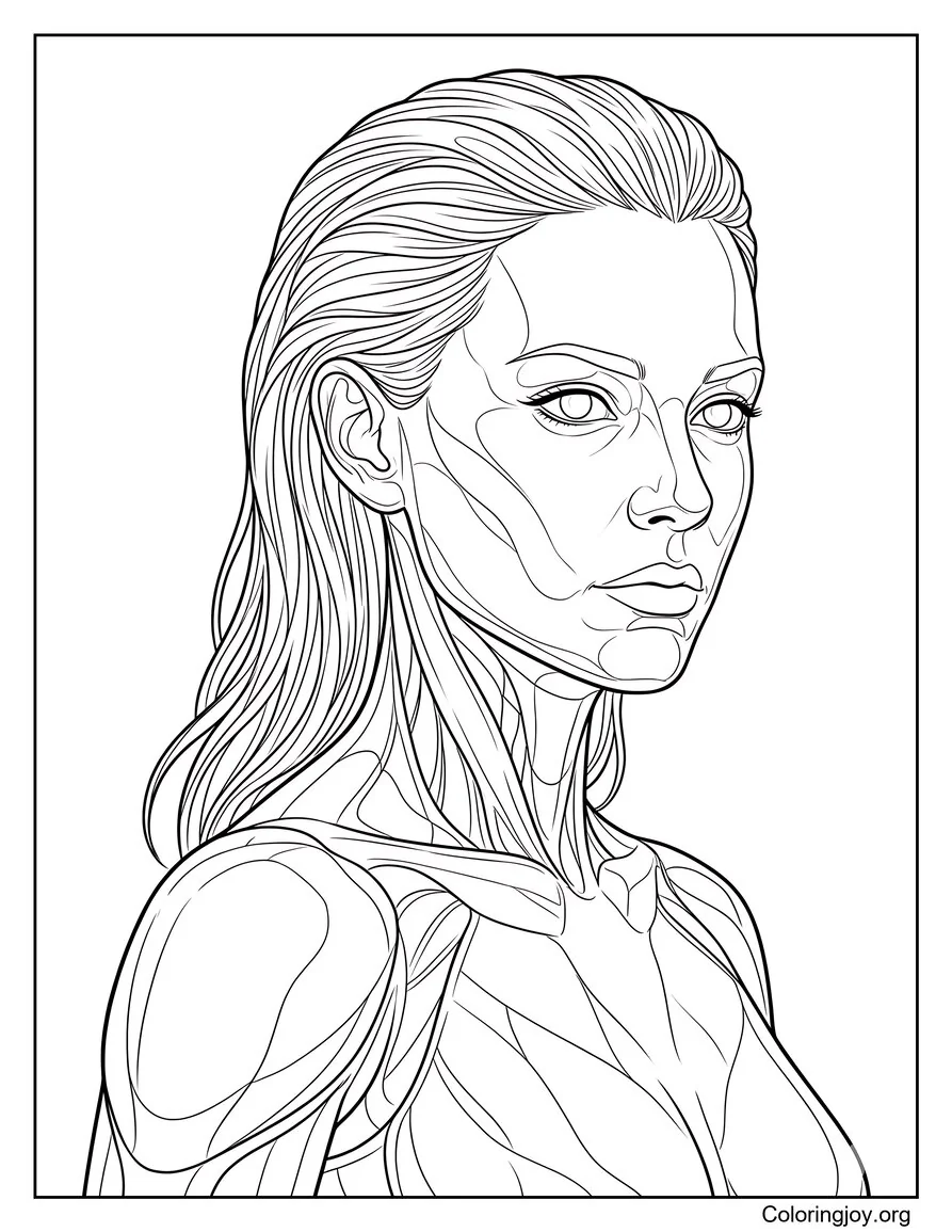 Silver Surfer Female Close Up