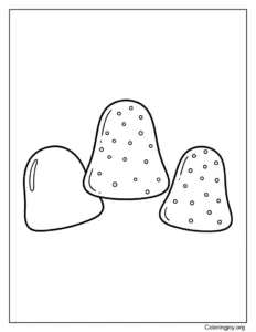 Simple Gumdrops Coloring page