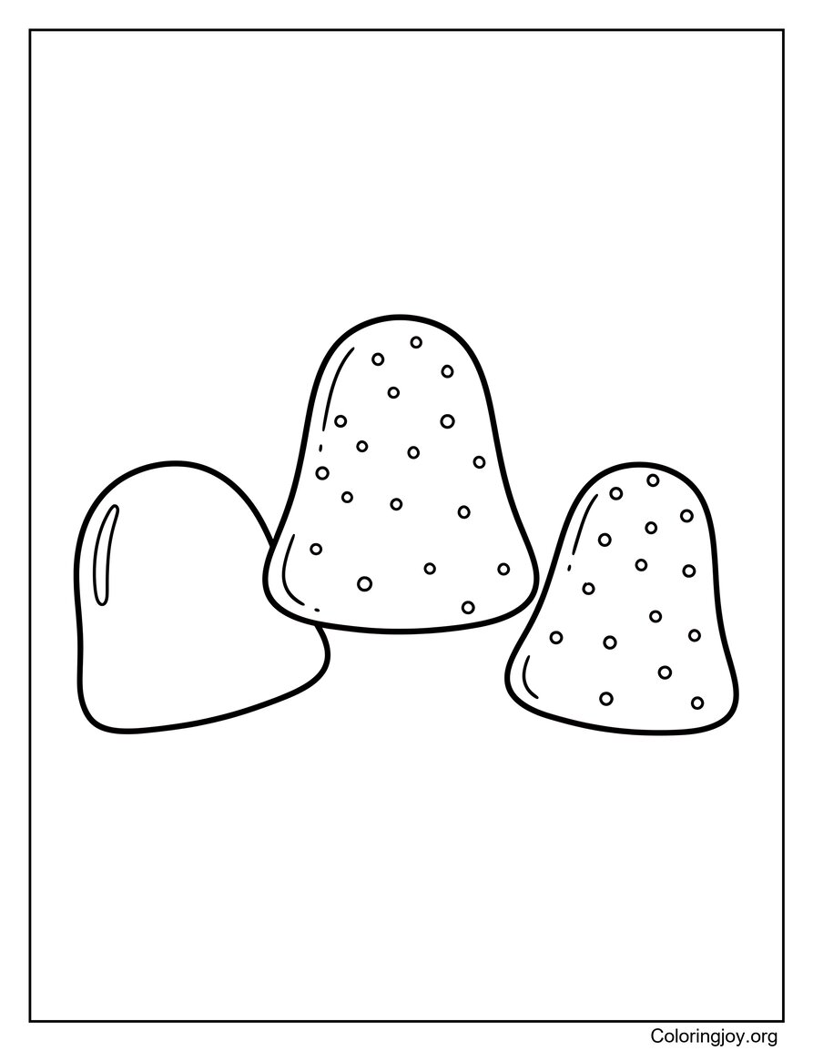 Simple Gumdrops Coloring page