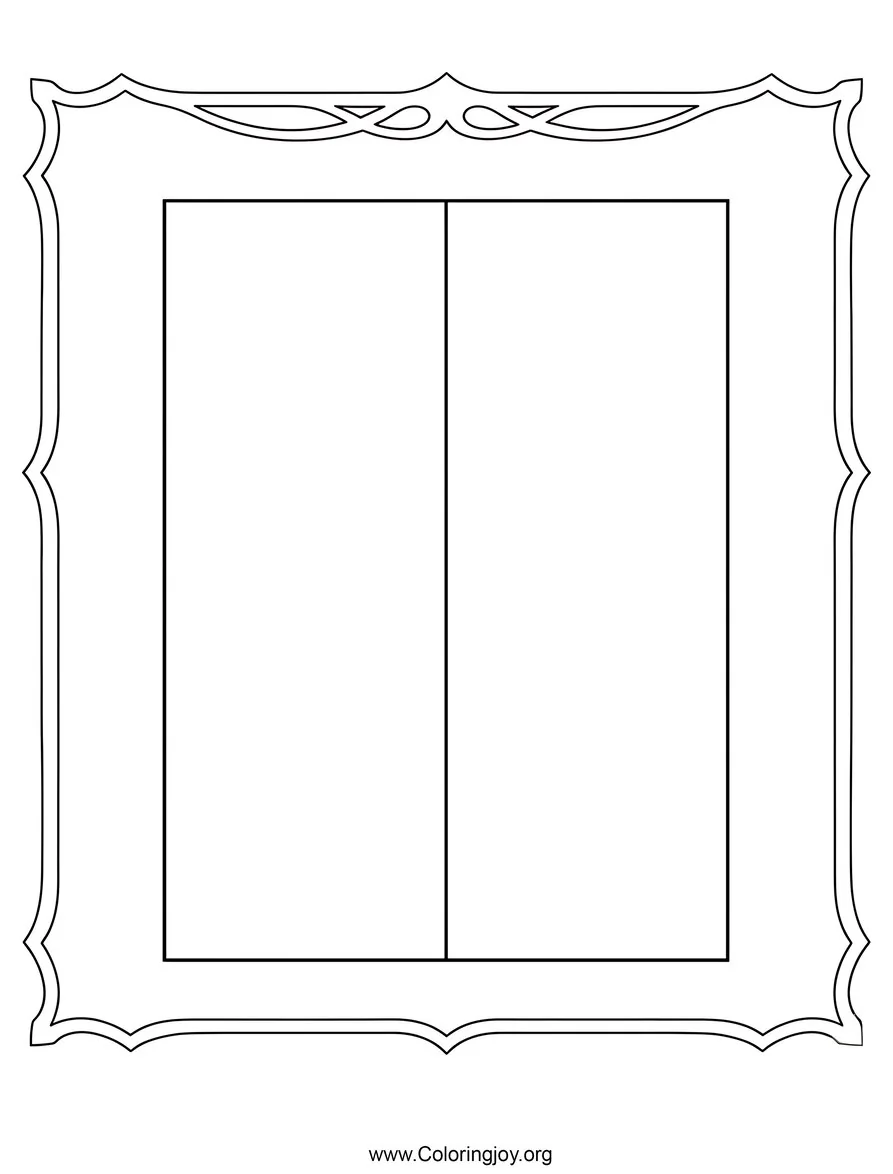 Simple Monaco Flag with Border Frame