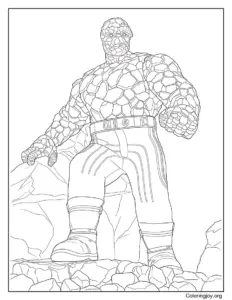 The Thing Showing His Strength