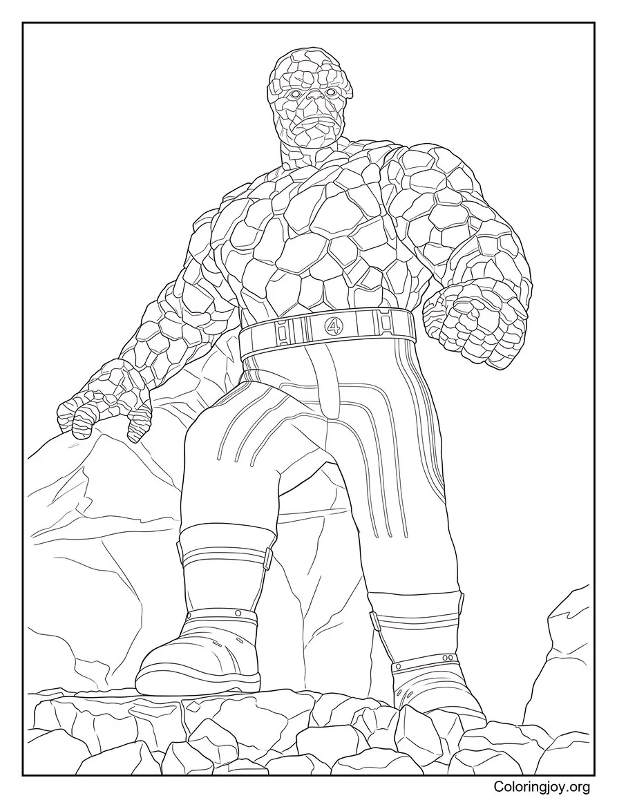 The Thing Showing His Strength