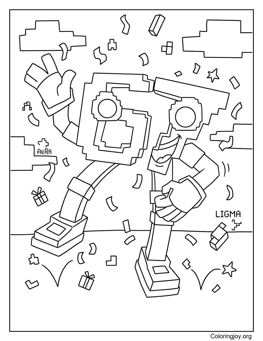 Holiday Chaos Coloring Pages 67