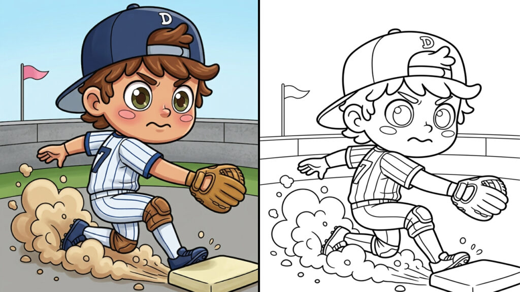 Free Baseball Coloring Pages (Printable PDFs)