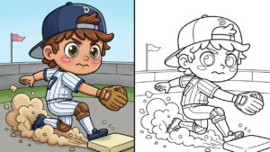 Free Baseball Coloring Pages (Printable PDFs)