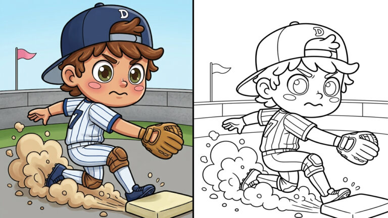 Baseball Coloring Pages
