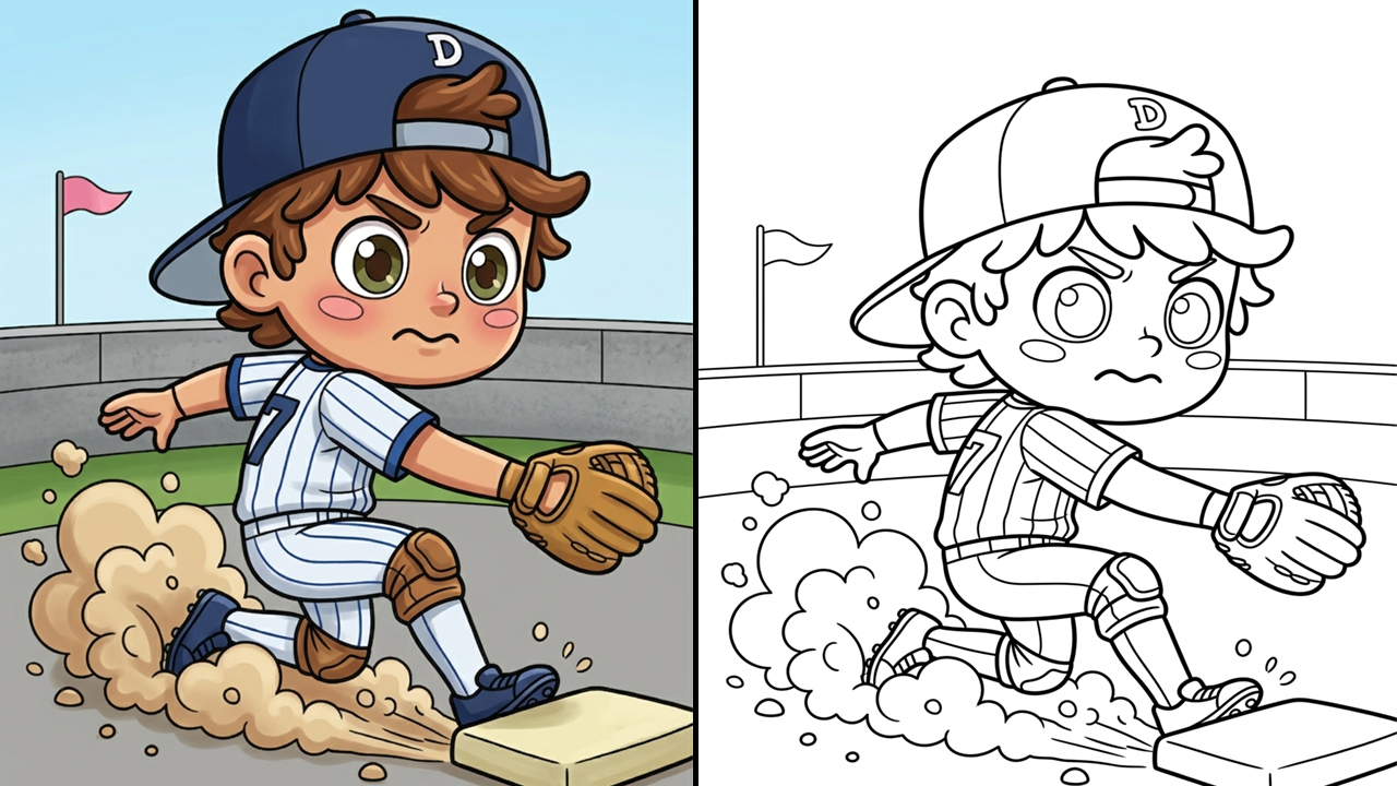 Baseball Coloring Pages