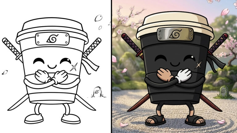 Cappuccino Assassino Coloring Pages