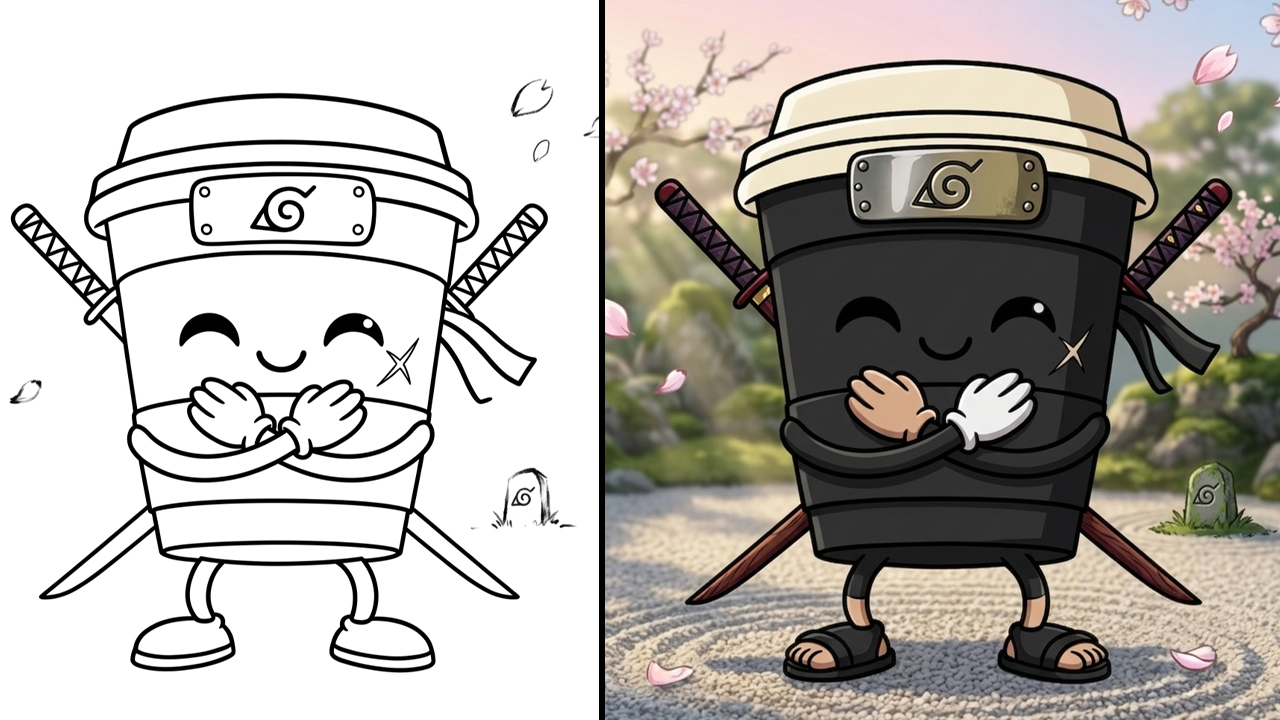 Cappuccino Assassino Coloring Pages