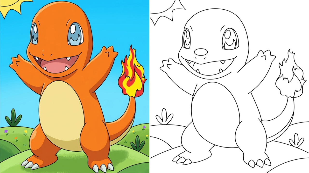 Charmander Pokemon Coloring Pages